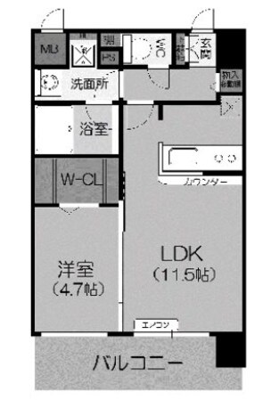 江坂駅 徒歩20分 3階の物件間取画像